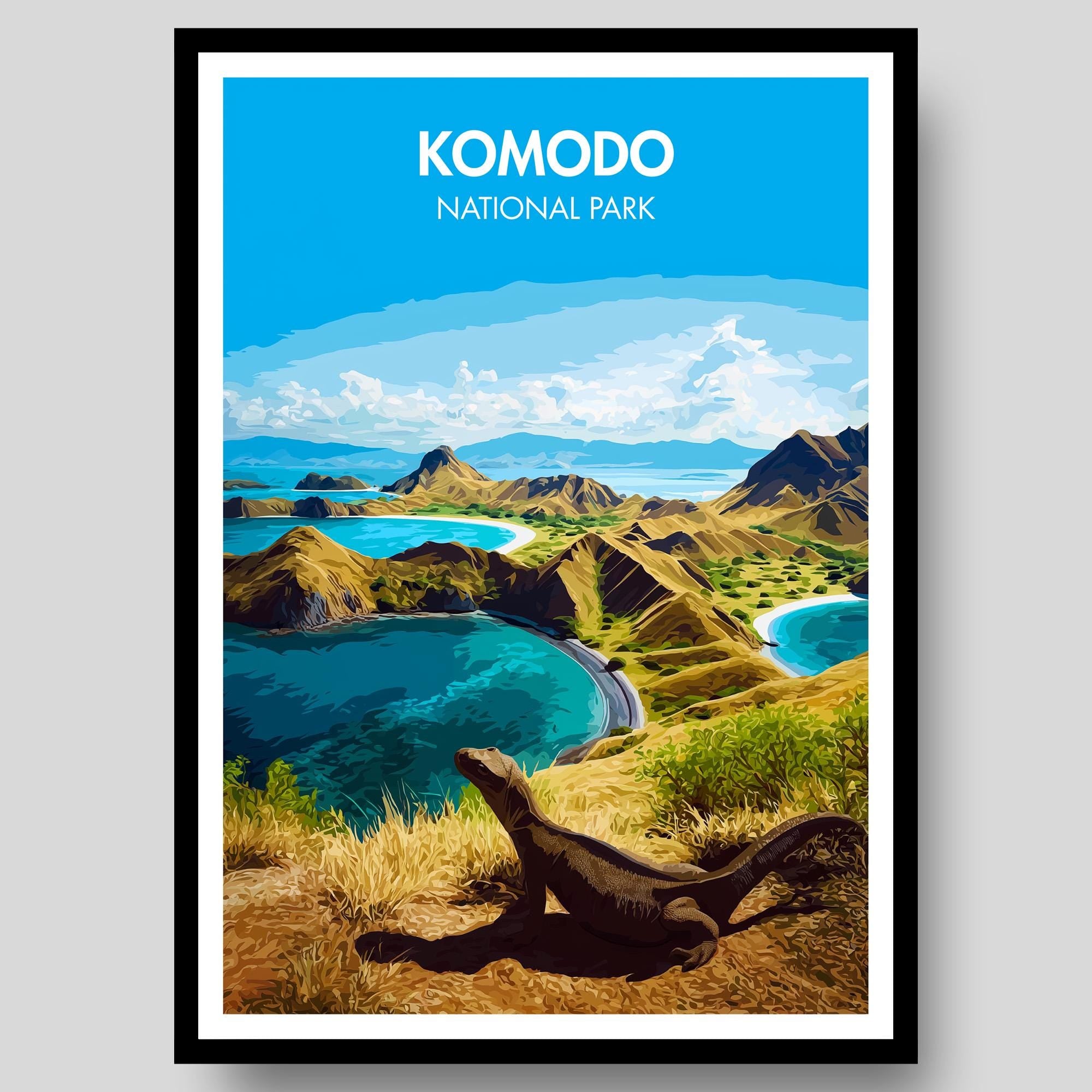 Komodo National Park Poster