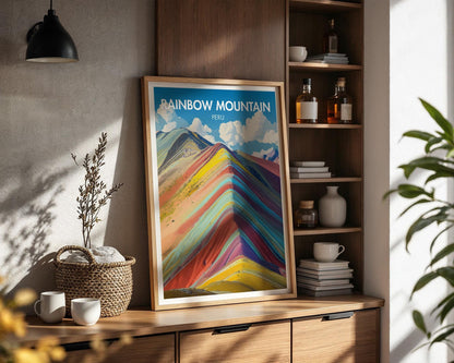 Rainbow Mountain Poster