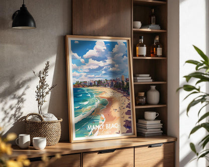 Manly Beach Poster