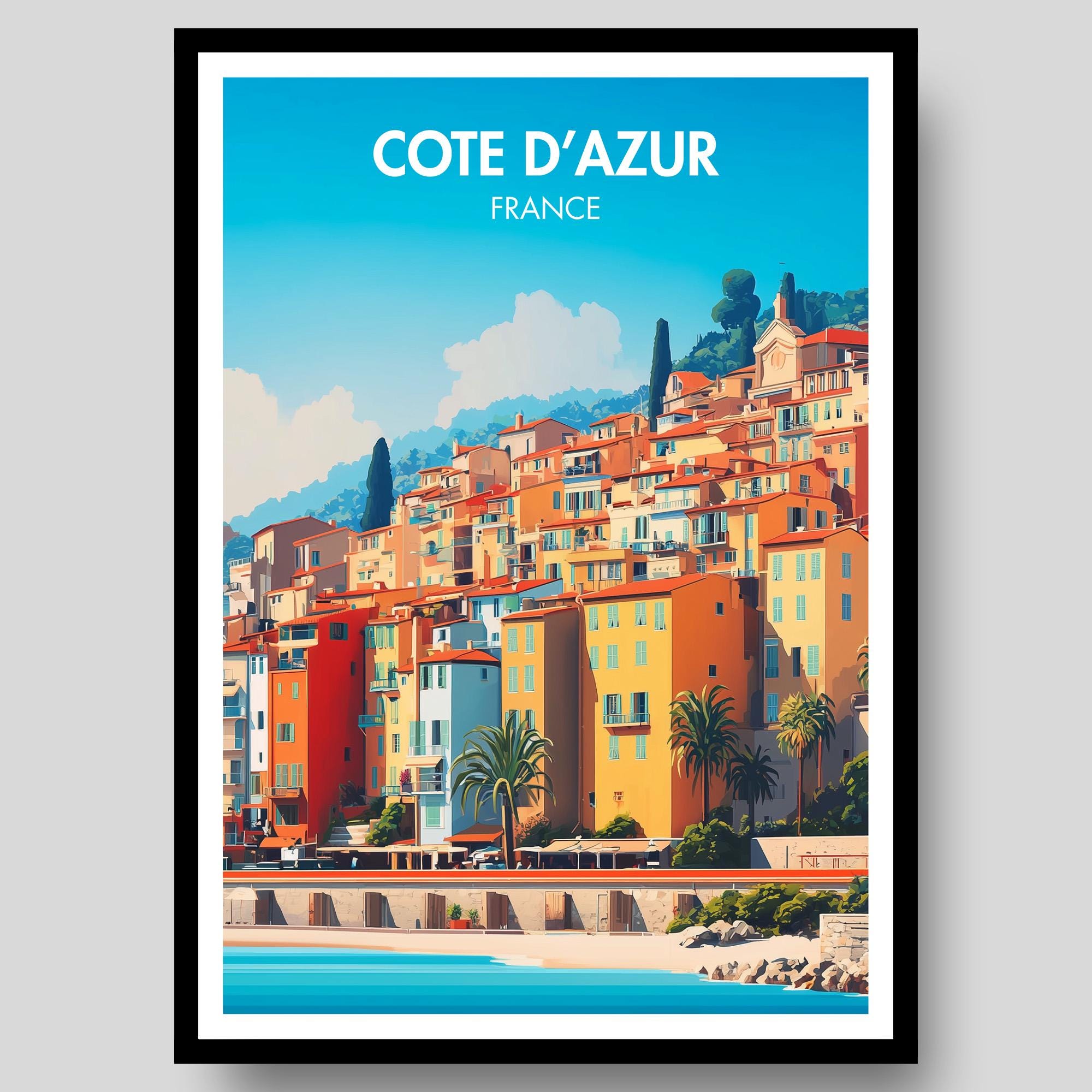 C��te d���Azur Poster