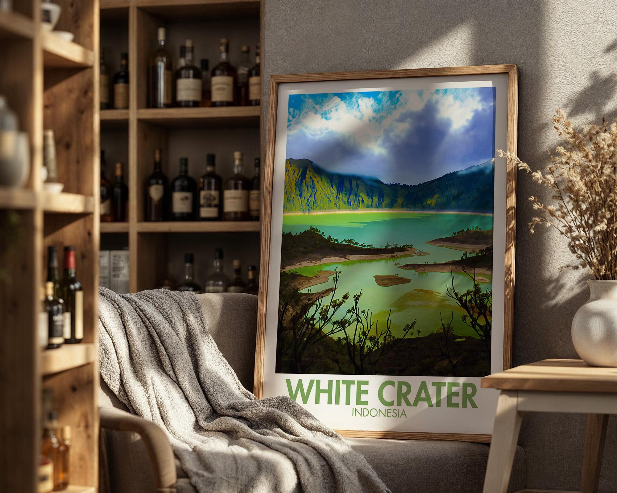 White Crater Poster