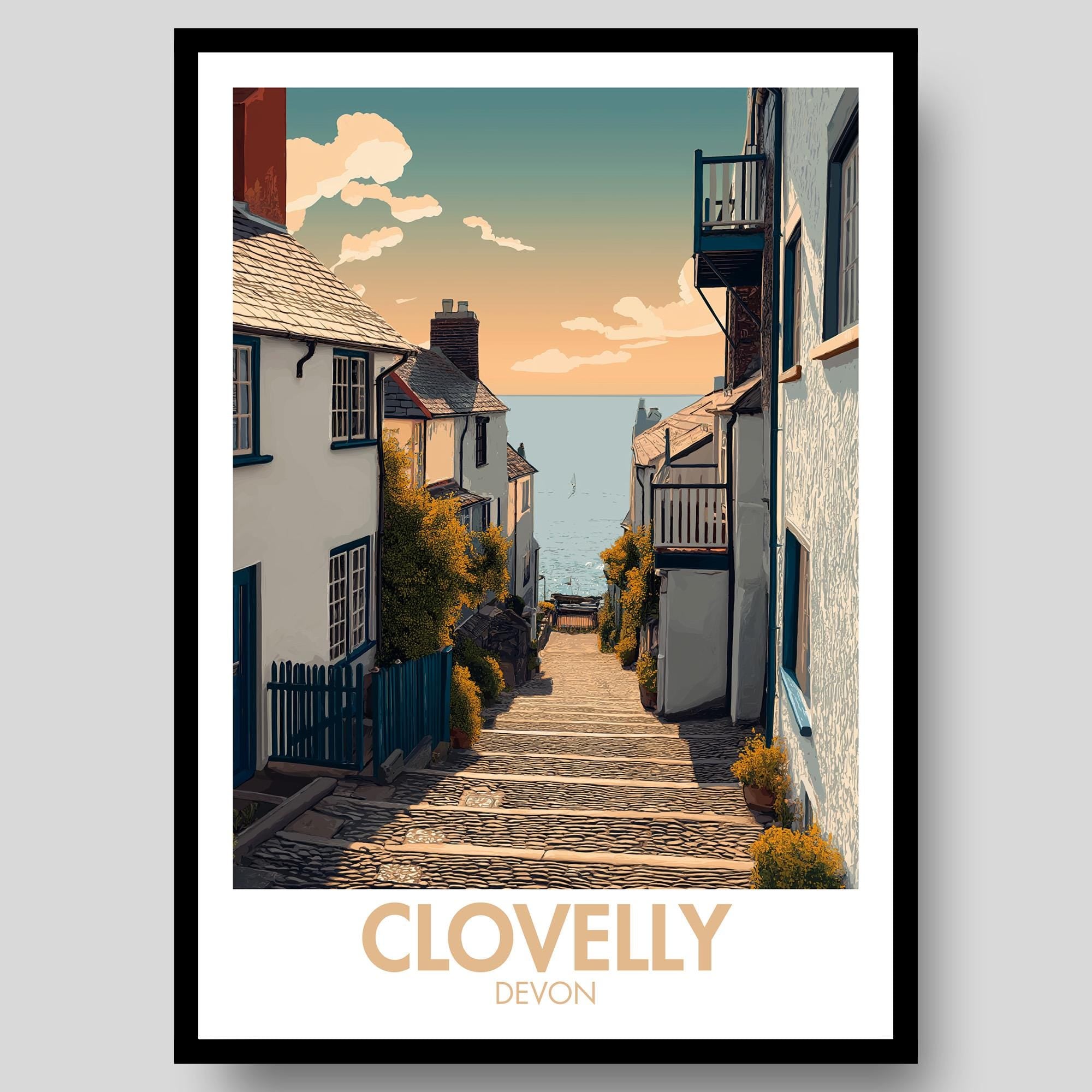 Clovelly Poster