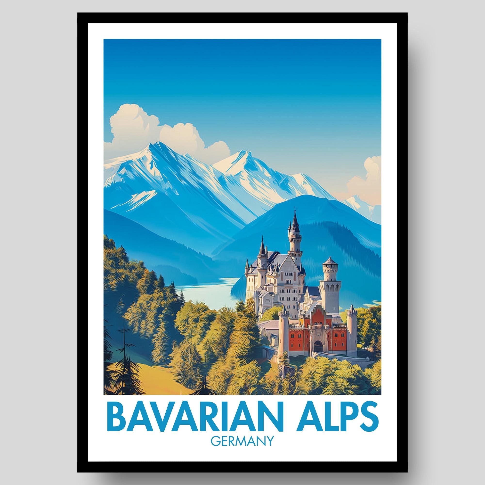 Bavarian Alps Poster