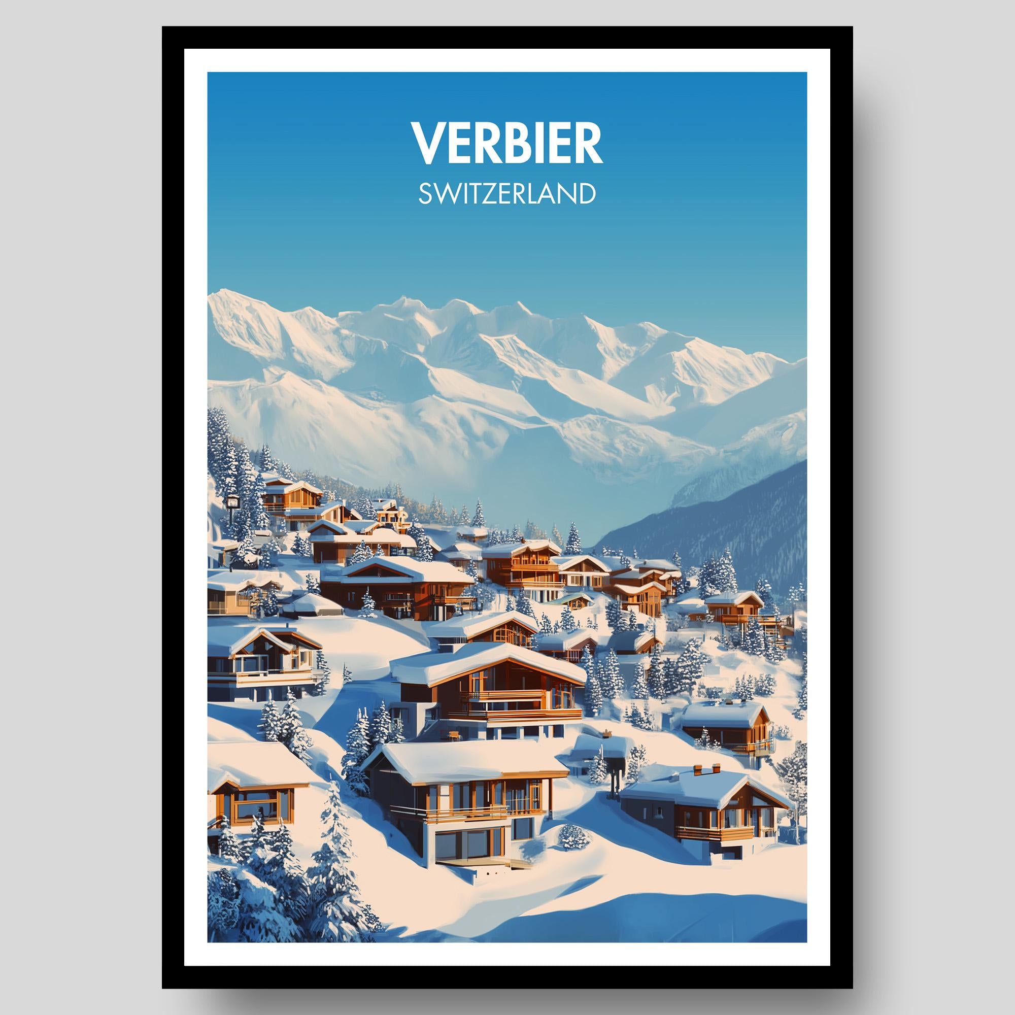 Verbier Ski Resort Poster