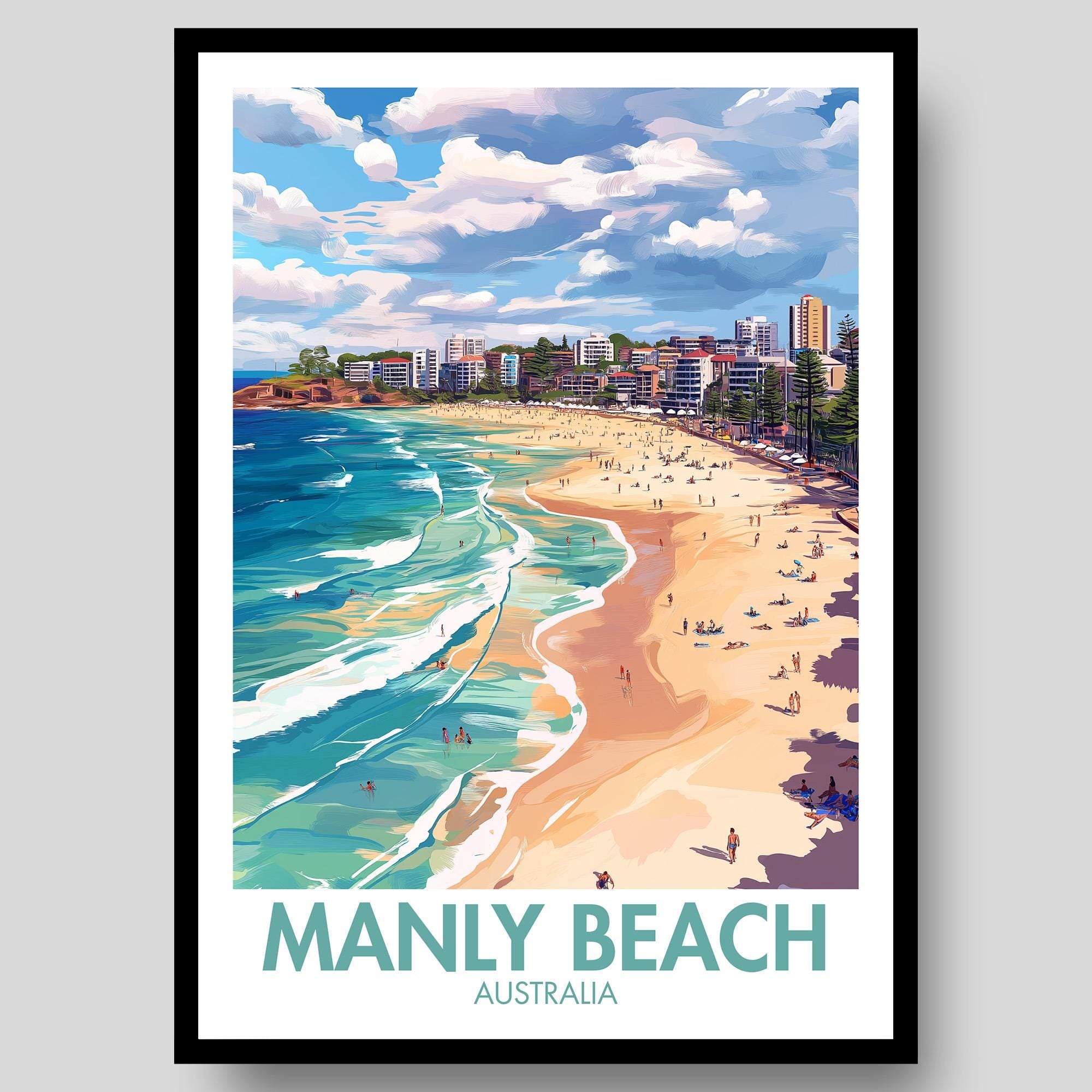 Manly Beach Poster