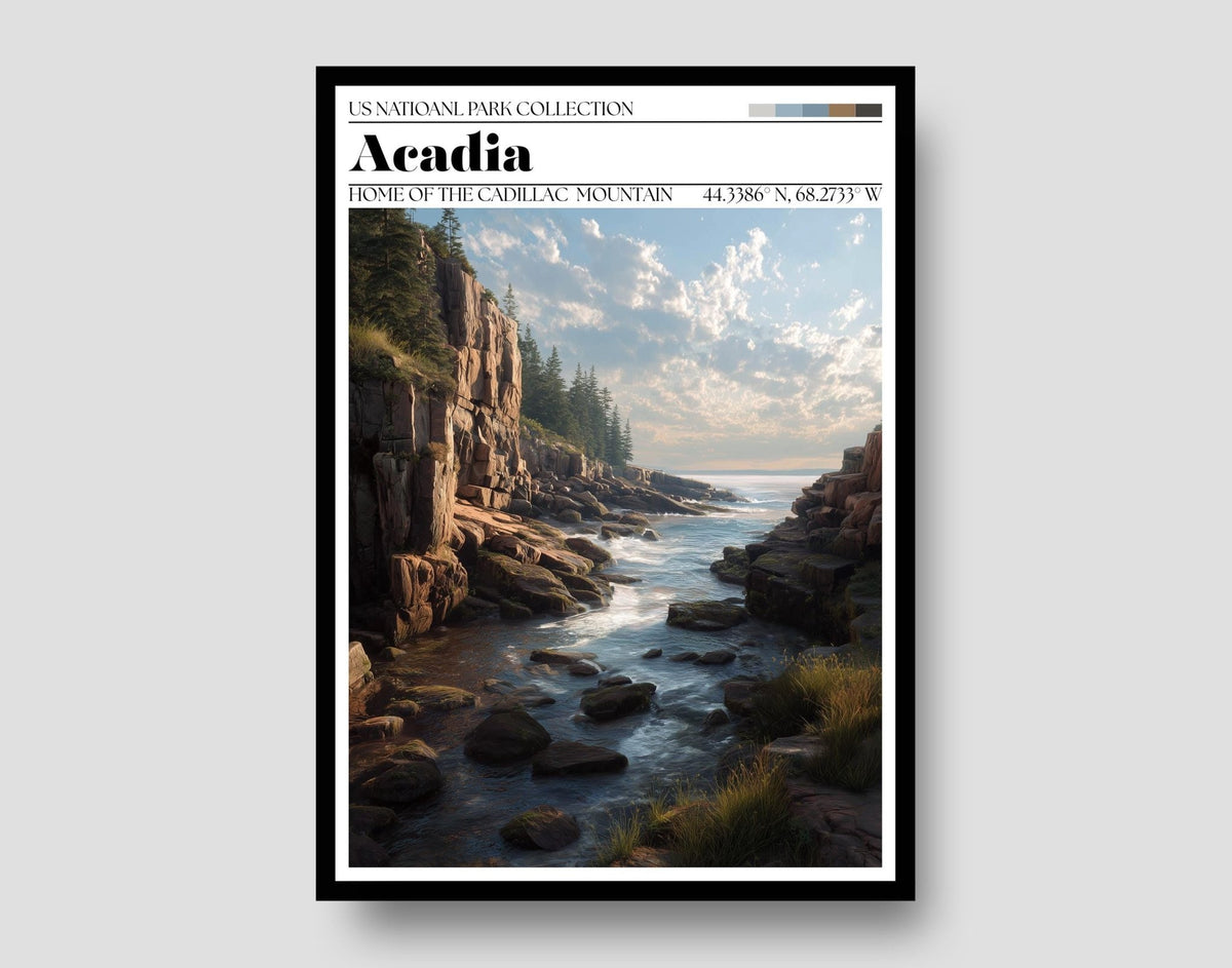 Acadia National Park Poster - WanderWall