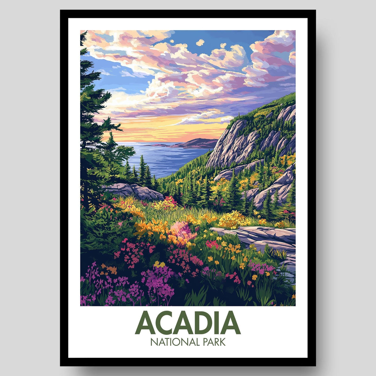 Acadia National Park Poster - WanderWall