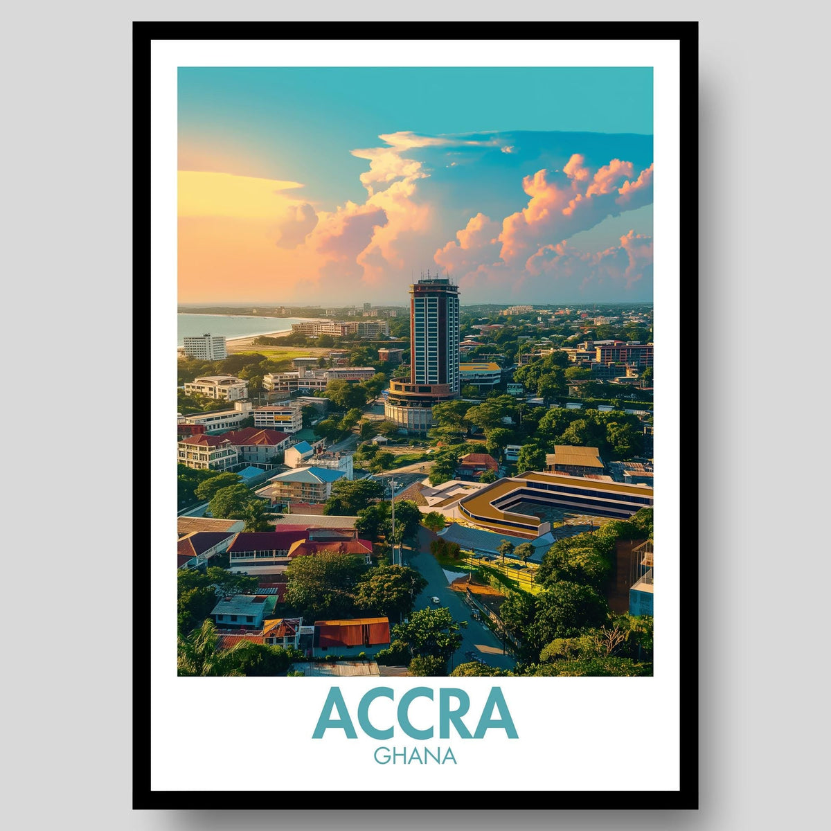 Accra Poster - WanderWall
