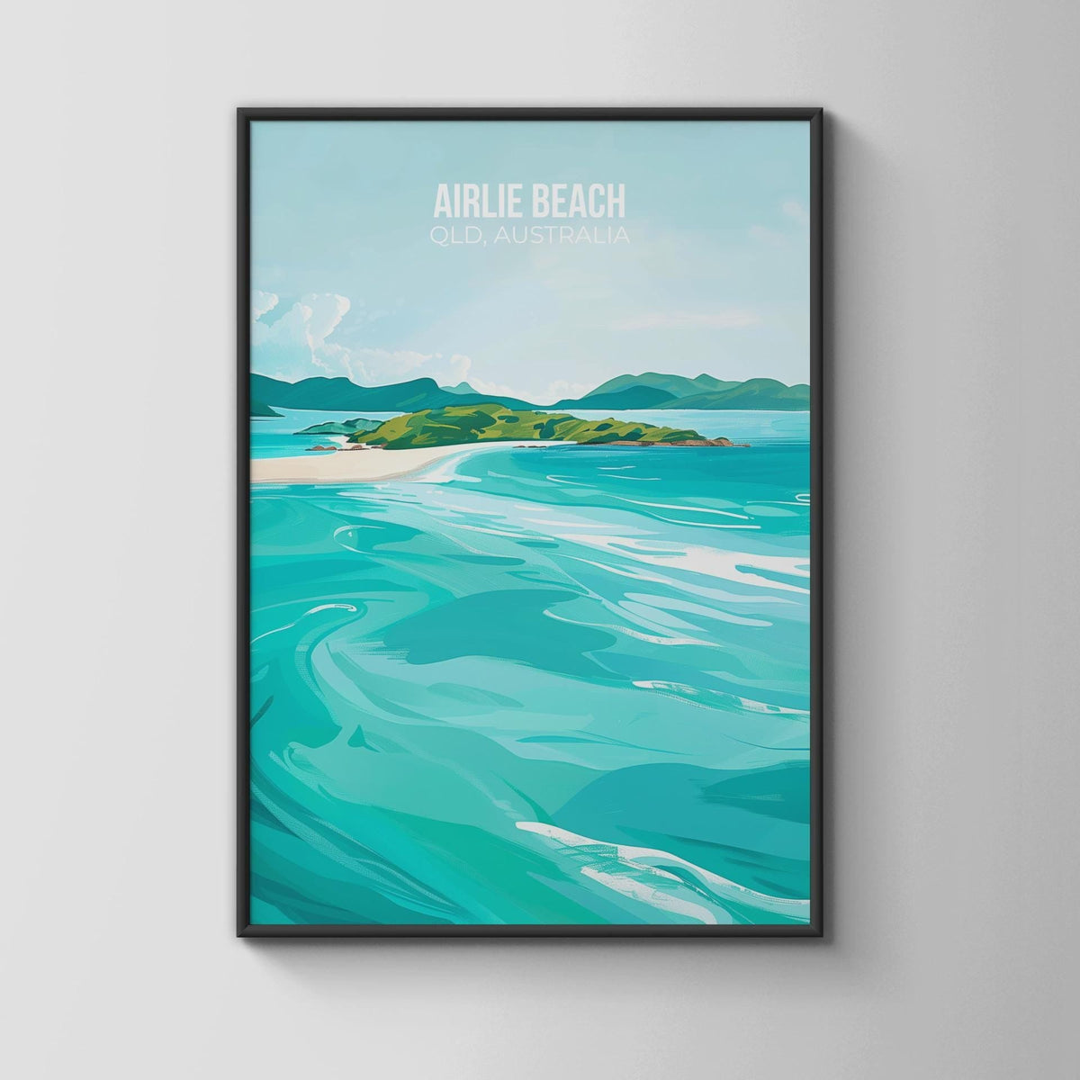 Airlie Beach QLD Australia Travel Poster Print Wall Art - WanderWall
