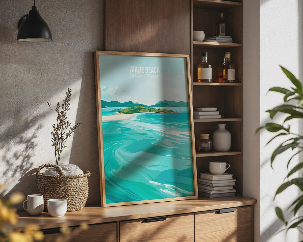 Airlie Beach QLD Australia Travel Poster Print Wall Art - WanderWall