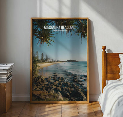 Alexandra Headland Beach Coastal Art Print Wall Art - WanderWall
