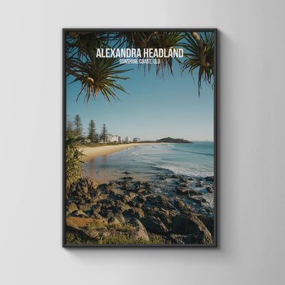 Alexandra Headland Beach Coastal Art Print Wall Art - WanderWall