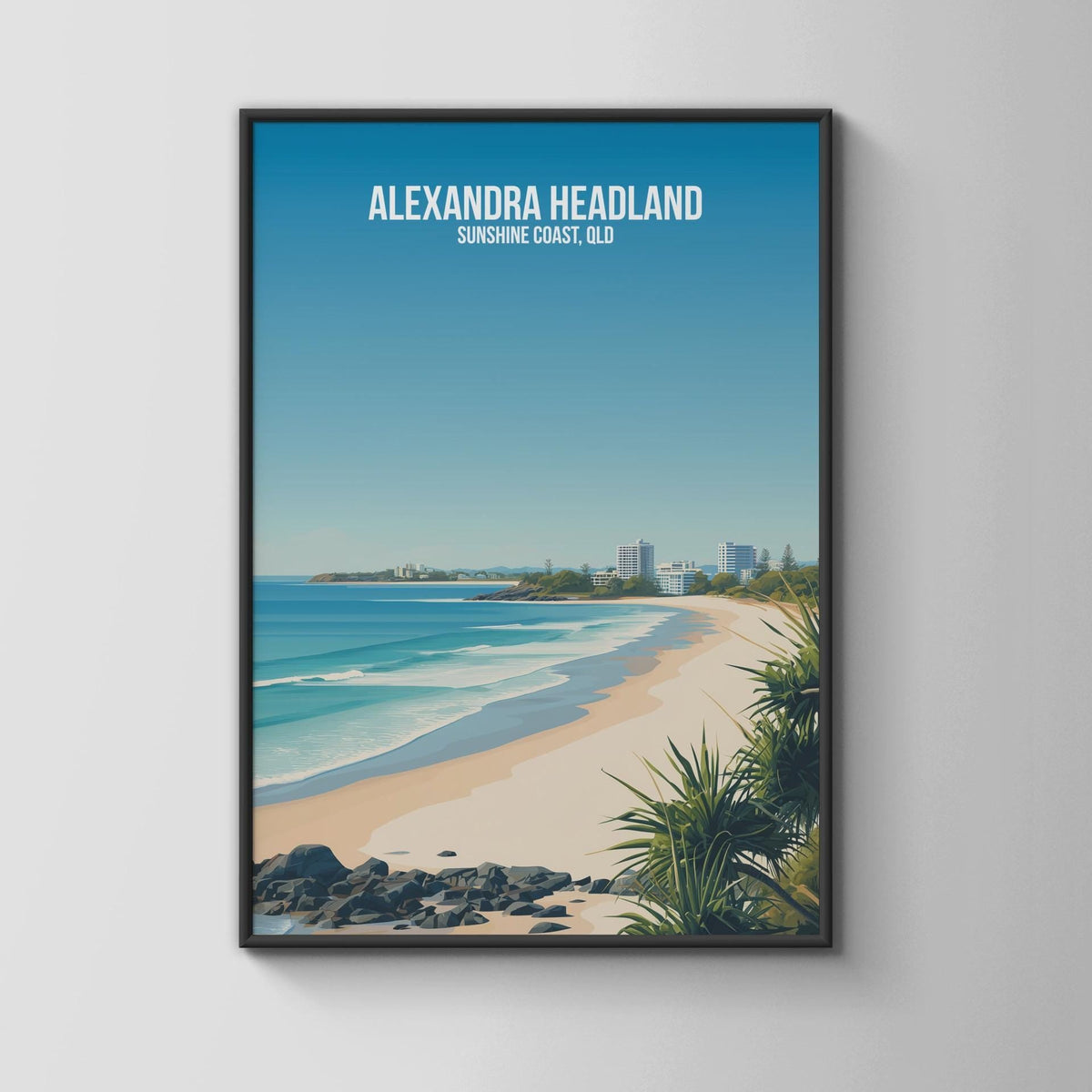 Alexandra Headland Beach Print Sunshine Coast Wall Art - WanderWall