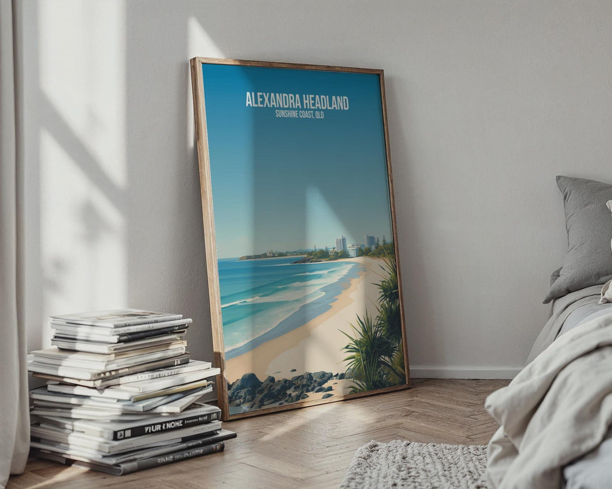 Alexandra Headland Beach Print Sunshine Coast Wall Art - WanderWall