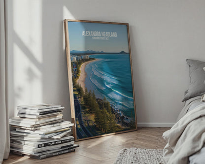 Alexandra Headland Beach Wall Art Print Queensland Coastal Scenery - WanderWall