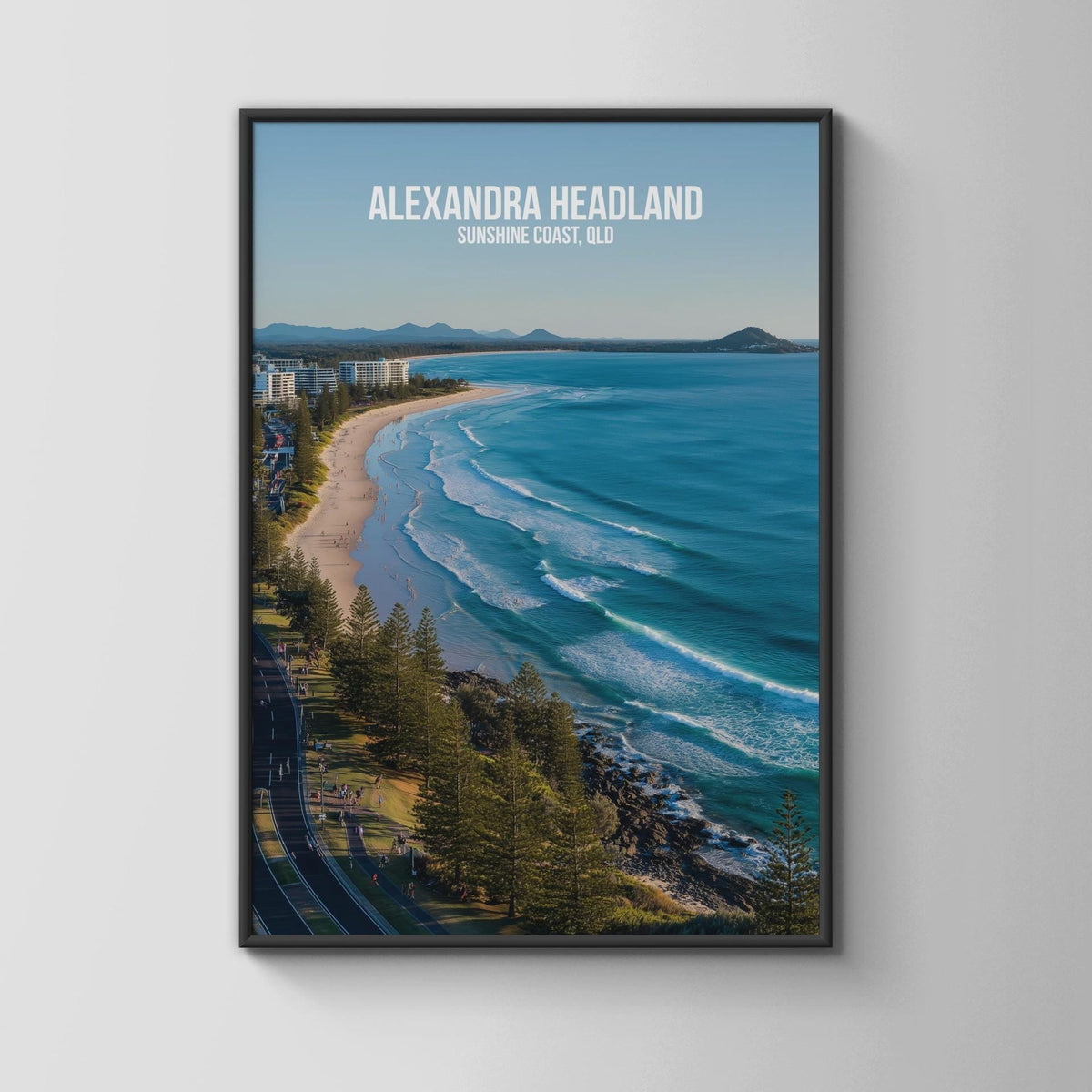 Alexandra Headland Beach Wall Art Print Queensland Coastal Scenery - WanderWall