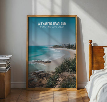 Alexandra Headland Beach Wall Art Print Sunshine Coast QLD - WanderWall