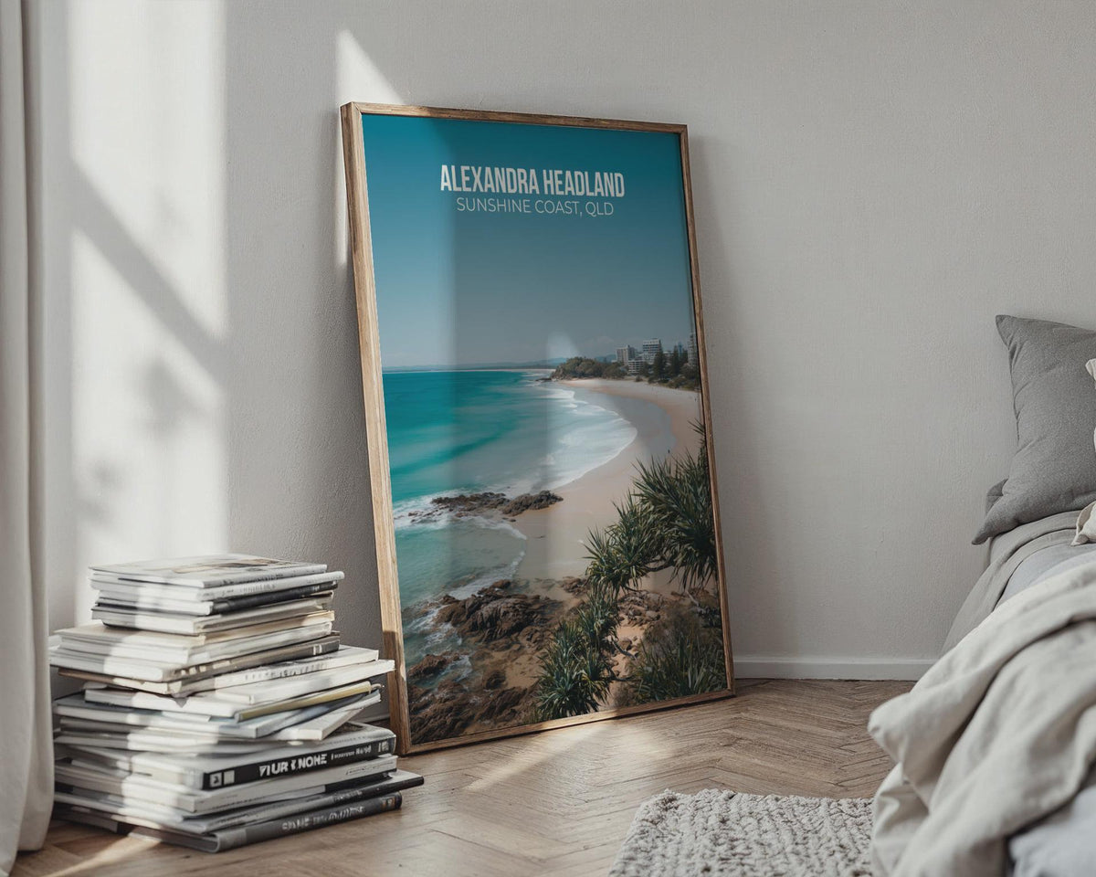 Alexandra Headland Beach Wall Art Print Sunshine Coast QLD - WanderWall