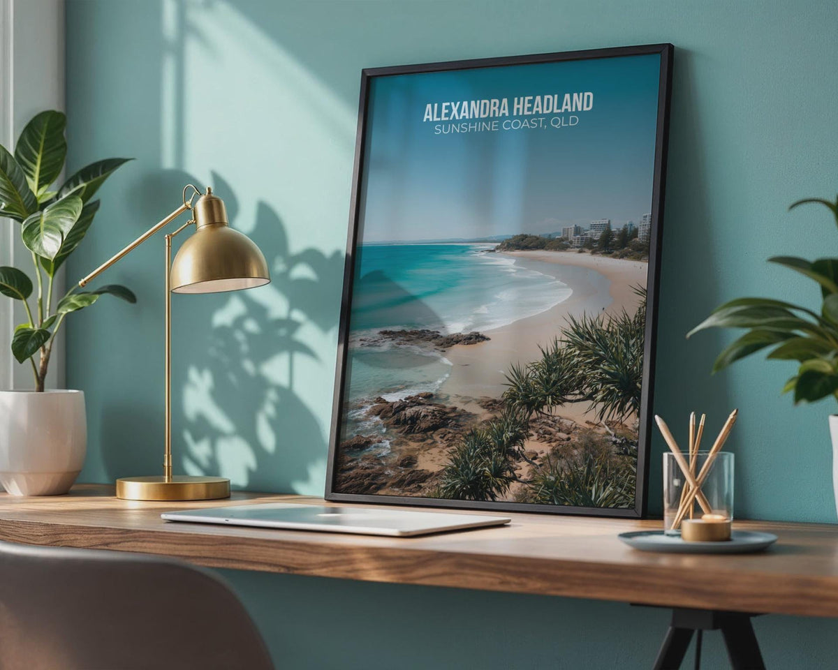 Alexandra Headland Beach Wall Art Print Sunshine Coast QLD - WanderWall