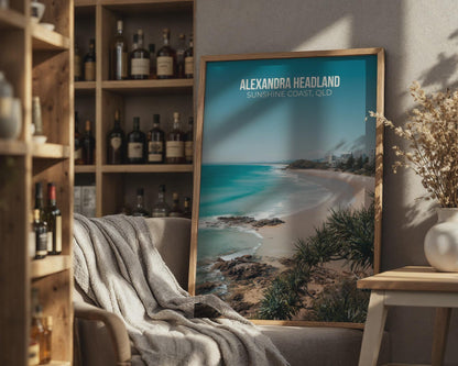 Alexandra Headland Beach Wall Art Print Sunshine Coast QLD - WanderWall