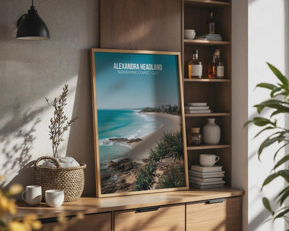 Alexandra Headland Beach Wall Art Print Sunshine Coast QLD - WanderWall