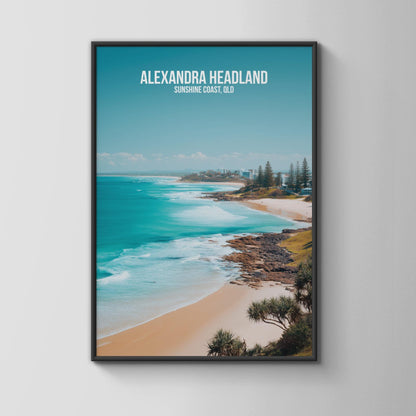 Alexandra Headland Coastline Print Artwork - WanderWall