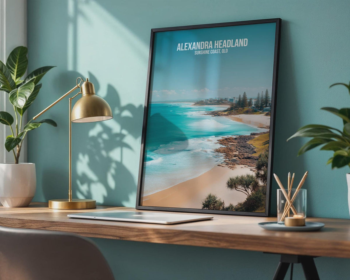 Alexandra Headland Coastline Print Artwork - WanderWall