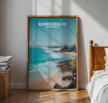 Alexandra Headland Coastline Print Artwork - WanderWall