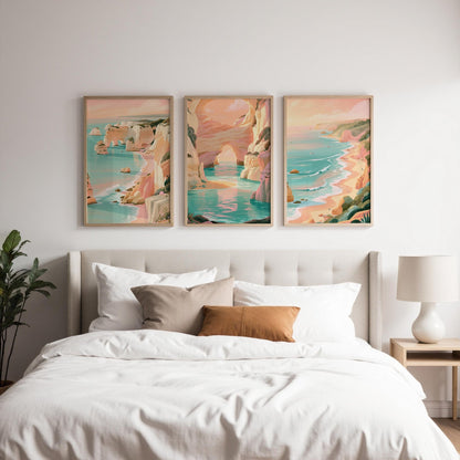 Algarve Set of 3 Posters | Algarve Gallery Wall Art - WanderWall