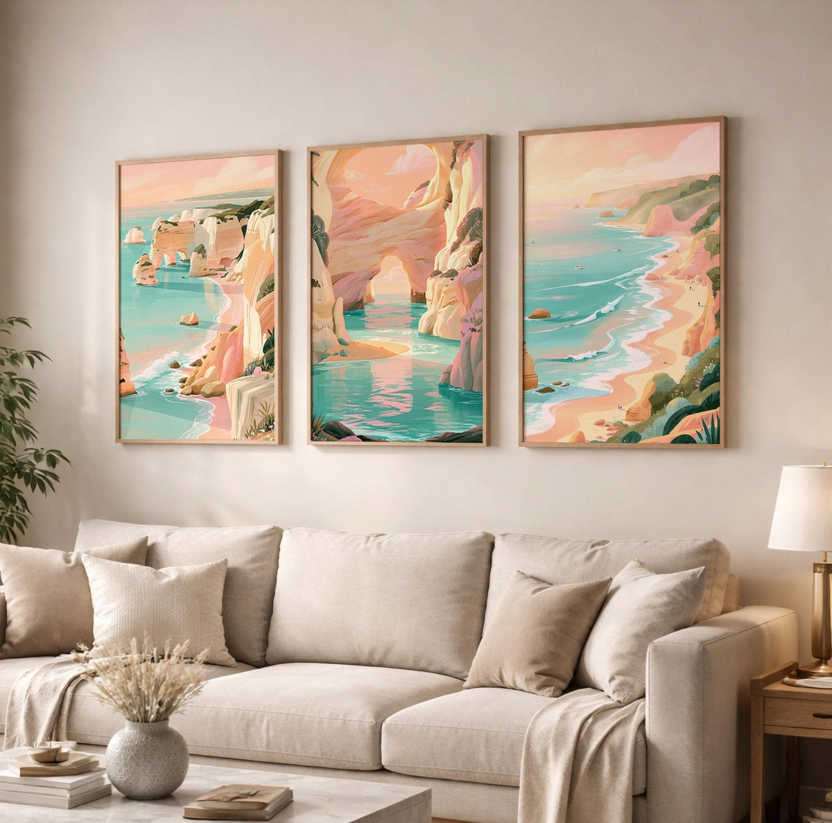 Algarve Set of 3 Posters | Algarve Gallery Wall Art - WanderWall