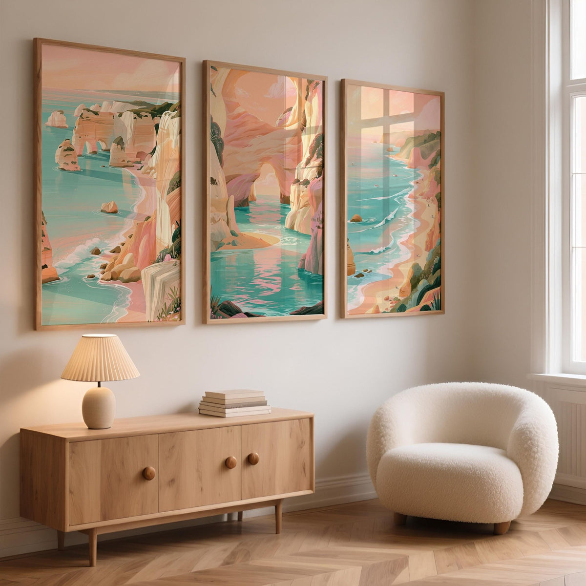 Algarve Set of 3 Posters | Algarve Gallery Wall Art - WanderWall