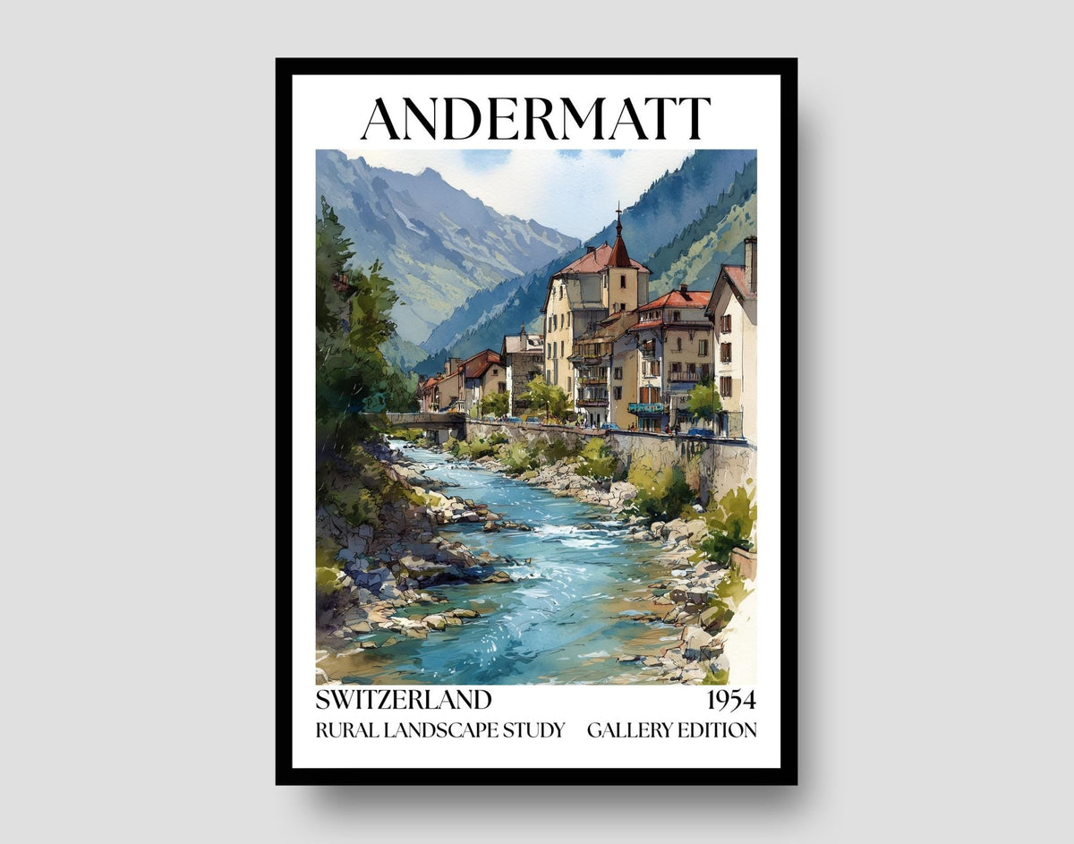Andermatt Gallery Edition Poster - WanderWall