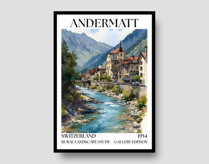 Andermatt Gallery Edition Poster - WanderWall