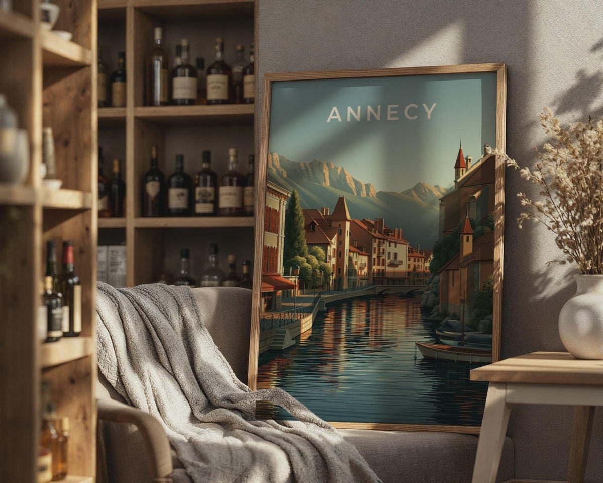 Annecy Cityscape Art Print - WanderWall