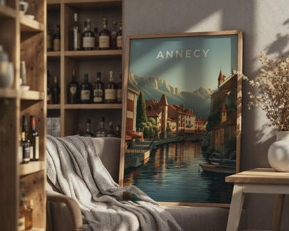 Annecy Cityscape Art Print - WanderWall