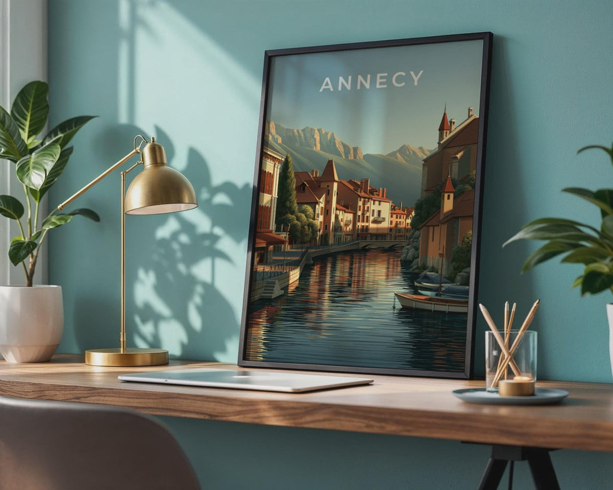Annecy Cityscape Art Print - WanderWall