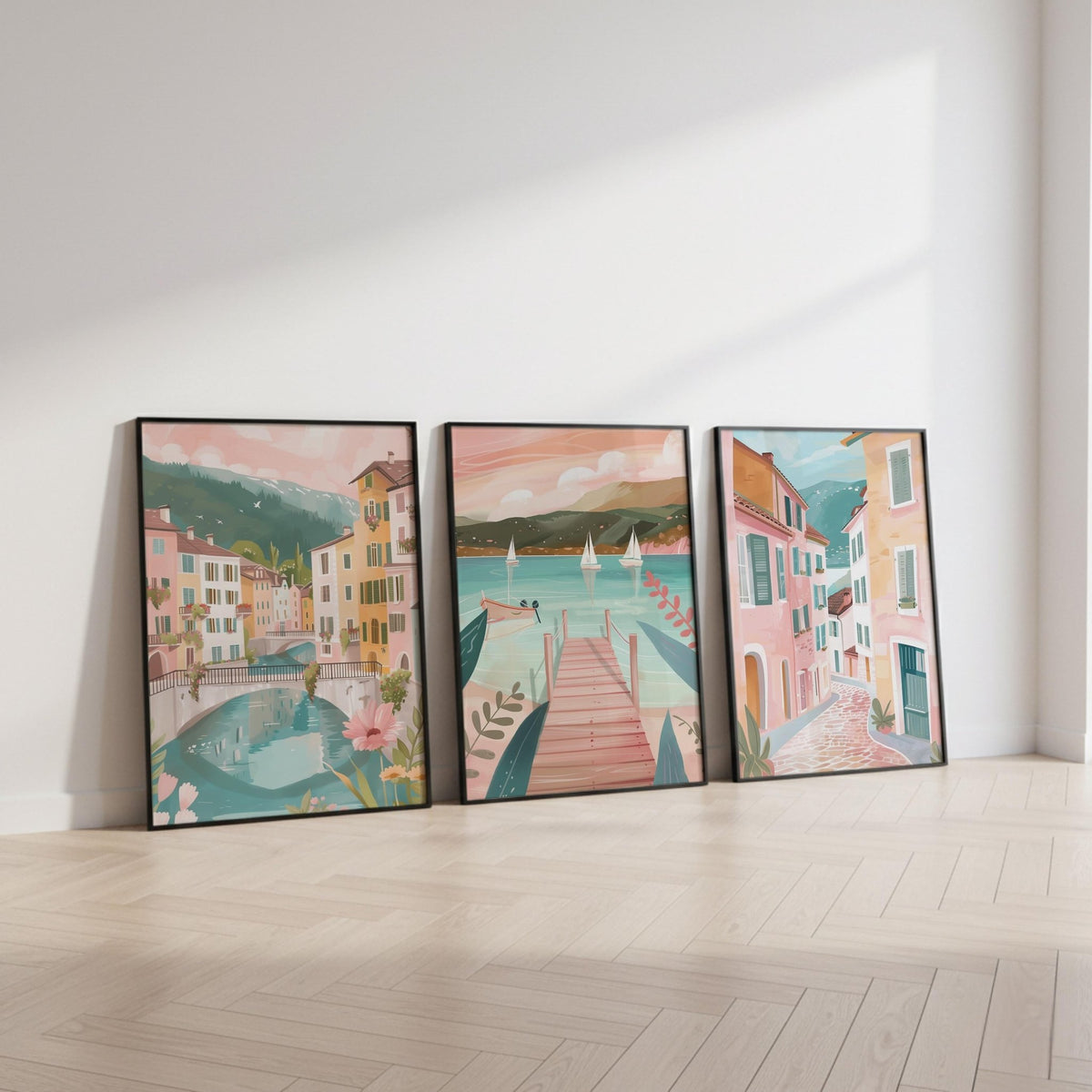 Annecy Set of 3 Posters | Annecy Gallery Wall Art - WanderWall