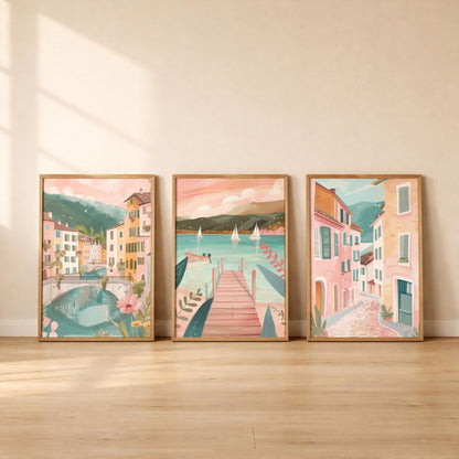 Annecy Set of 3 Posters | Annecy Gallery Wall Art - WanderWall