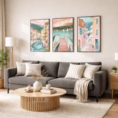 Annecy Set of 3 Posters | Annecy Gallery Wall Art - WanderWall