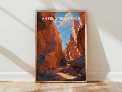 Antelope Canyon Poster - WanderWall