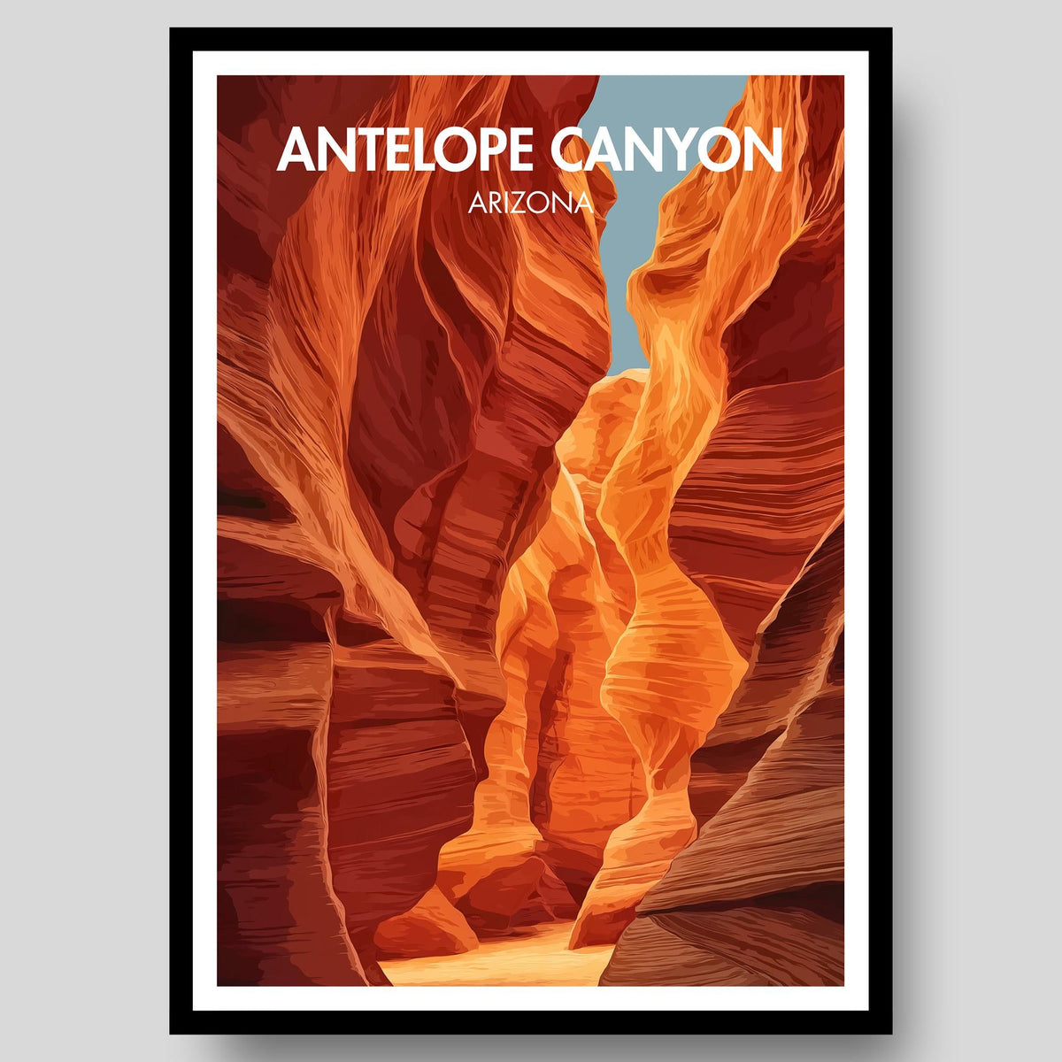 Antelope Canyon Poster - WanderWall