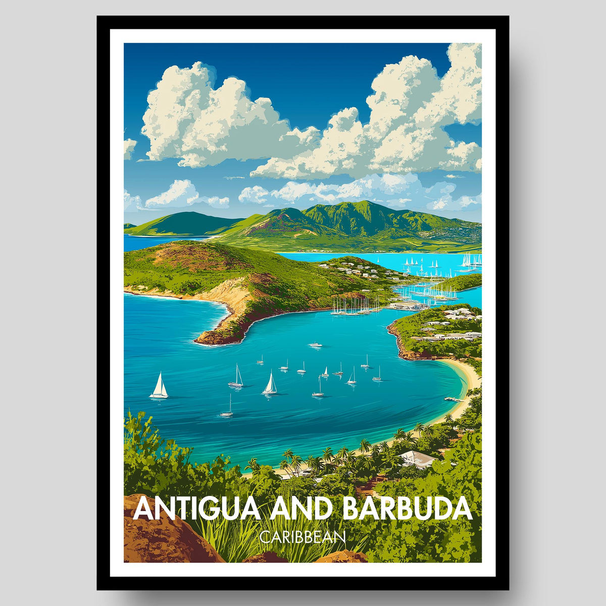 Antigua And Barbuda Poster - WanderWall