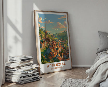 Appenzell Switzerland Travel Poster - WanderWall