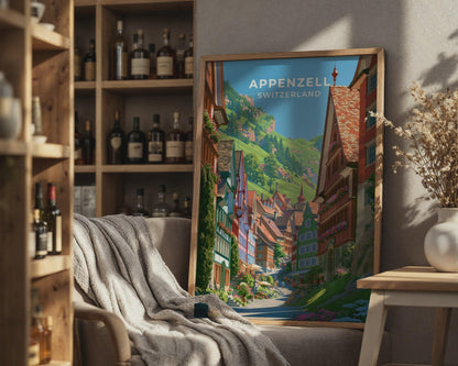 Appenzell Switzerland Travel Poster - WanderWall