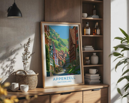 Appenzell Switzerland Travel Poster - WanderWall