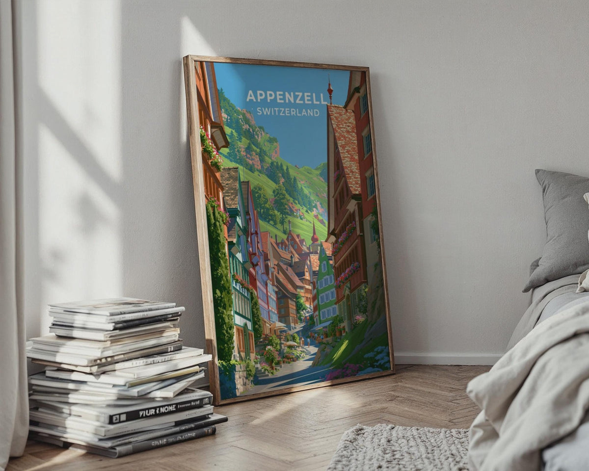 Appenzell Switzerland Travel Poster - WanderWall