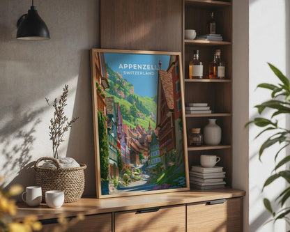 Appenzell Switzerland Travel Poster - WanderWall