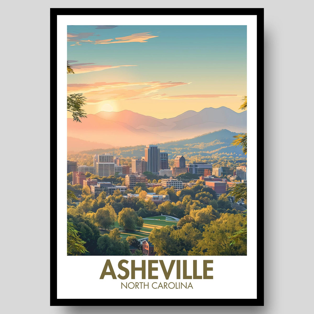 Asheville Poster - WanderWall