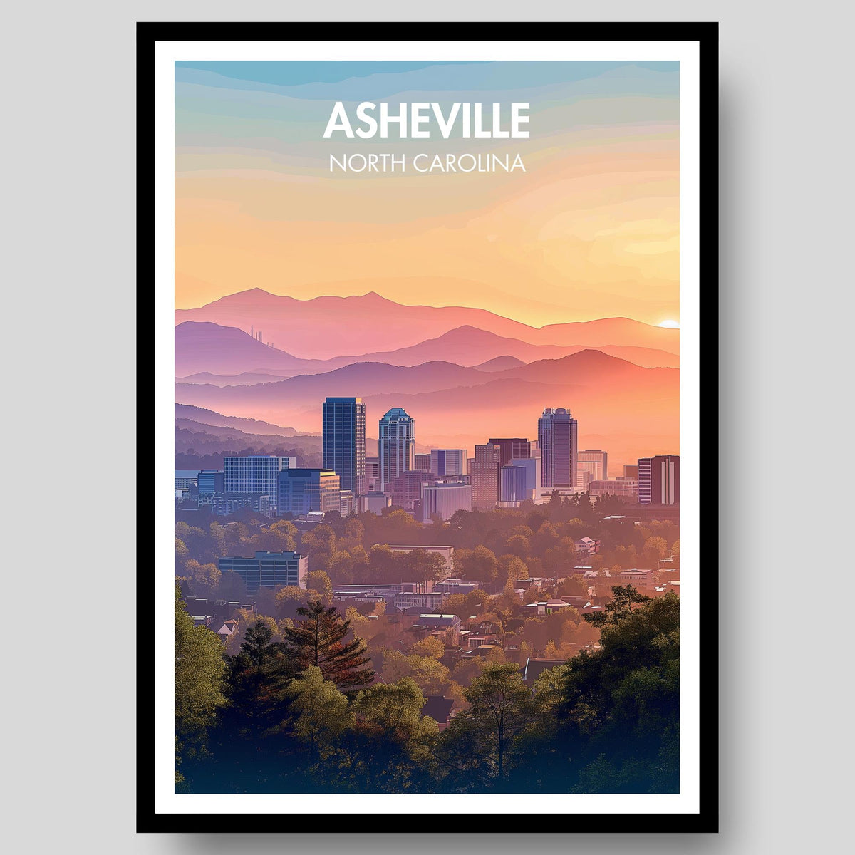Asheville Poster - WanderWall