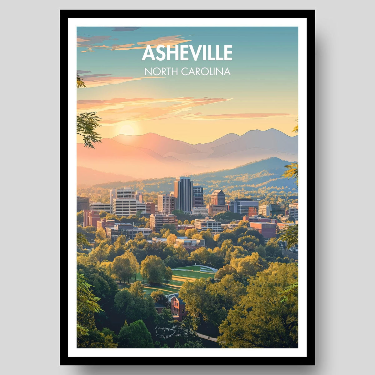 Asheville Poster - WanderWall